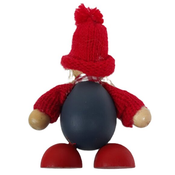 4-Tomte Figurines, Original Ljungstroms of Sweden Handmade Wooden Figures - Picture 4 of 14